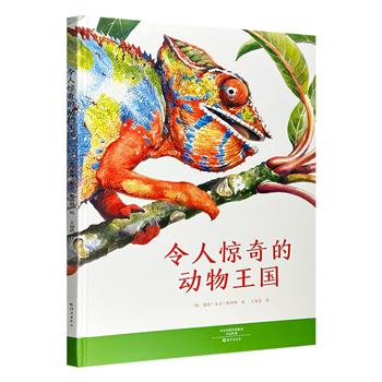 精美大画册《令人惊奇的动物王国》，精装大开本，铜版纸全彩印刷。大量野生动物手绘插图，呈现大自然中五花八门、令人惊奇的动物世界，带来精美绝伦的视觉震撼！