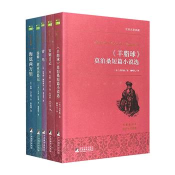 中央编译出版社精品丛书“世界名著典藏”5册，荟萃5部世界公认的文学经典，原著全译本。柳鸣九、郑克鲁、陈筱卿等名家名译，配以国际大师手绘插图，呈现名著之美。