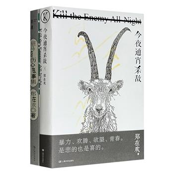 90后作家郑在欢短篇小说集《今夜通宵杀敌》《驻马店伤心故事集》，讲述“那些残忍、沉痛而又极其有趣的故事”，游走在虚构与非虚构之间，直面人性的弱与恶，诸般怪人怪事、cult电影般的场景，穿梭跳跃，大放异彩。