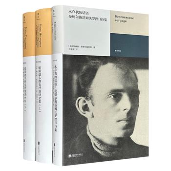 “雅众诗丛·国外卷”系列：《帕斯捷尔纳克抒情诗全集》全2册+《永存我的话语：曼德尔施塔姆沃罗涅日诗集》，32开精装，豆瓣8.8分/8.7分，共1236页，汇集两位伟大的20世纪诗人，再现俄罗斯文学的高峰之笔。