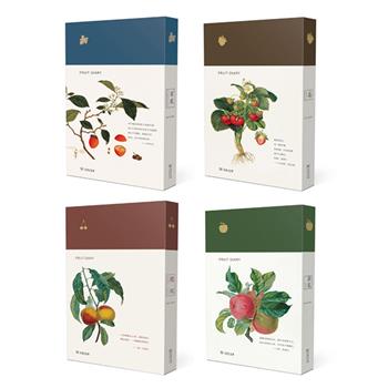 商务印书馆出品！以水果为主题设计的笔记本《莓》《苹果》《百果》《樱·桃》，布面精装，100克内页纸张，115克彩色水果插图，诱人的水果就像滚进了你的笔记本。