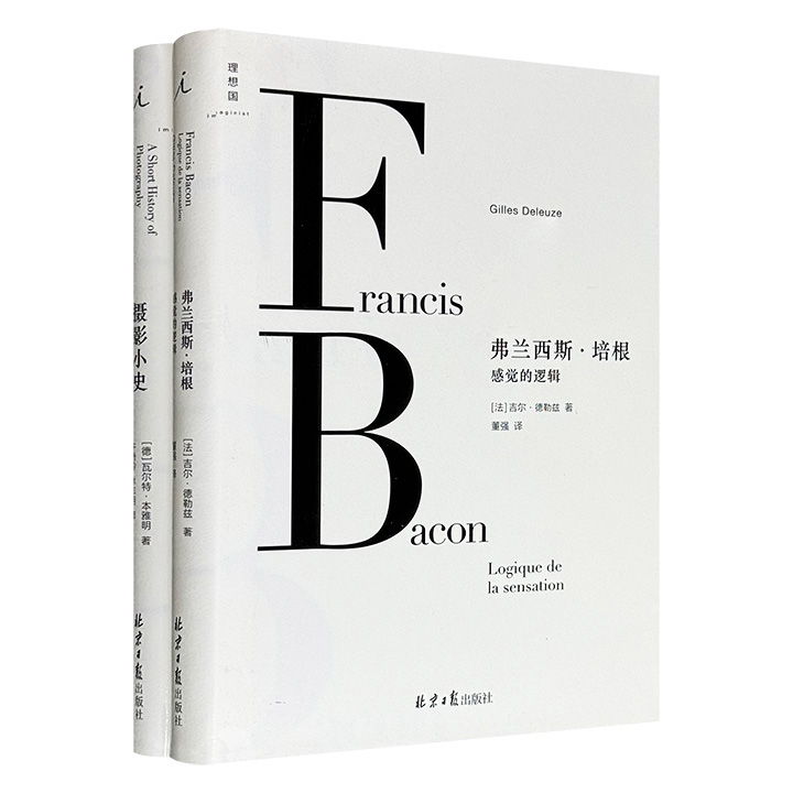 “理想国艺术理论”精装2册：现代摄影理论的思想之源、本雅明《摄影小史》豆瓣8.4分，法国著名哲学家德勒兹经典美学文本《弗兰西斯·培根：感觉的逻辑》豆瓣8.8分