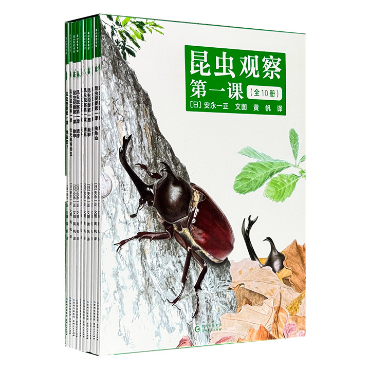 培养孩子的科学探索精神，从观察身边的昆虫开始！《昆虫观察第一课》全10册，16开铜版纸全彩，日本著名野外昆虫观察家安永一正以纯写实手绘插图，微观呈现昆虫的奇妙世界。中国科学院动物研究所动物学博士陈睿审定。