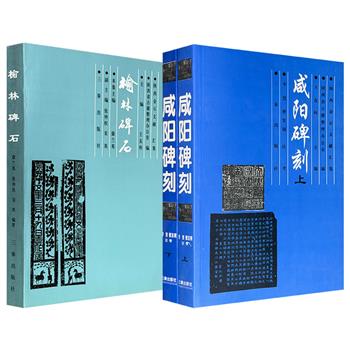 市面稀见2003年老书！“陕西金石文献汇集”2种任选：《咸阳碑刻》全两册/《榆林碑石》，745页/376页，收录数百种石刻，附考释说明，重要拓片配以图片，这些石刻记载了历代文化、艺术、民俗、经济、军事、外交等史实，是证史、考史、补史难得的孤本资料